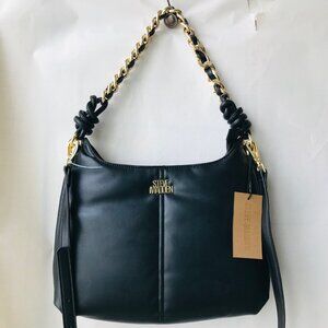 STEVE MADDEN Bcammi Hobo SHOULDER BAG  Balck   13" W  x 9" H  x 3" D
